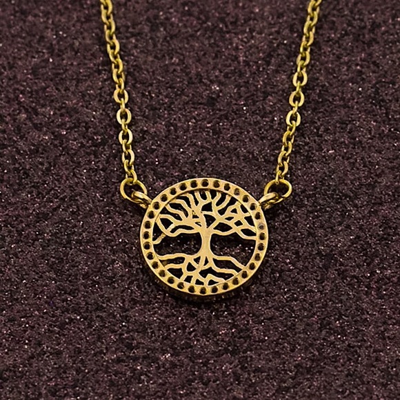 🔵𝟲𝟱%𝗢𝗙𝗙 𝗯𝘂𝗻𝗱𝗹𝗲𝘀 𝟯+🔵 NEW CZ Tree of Life Charm Classic Necklace - Picture 8 of 13